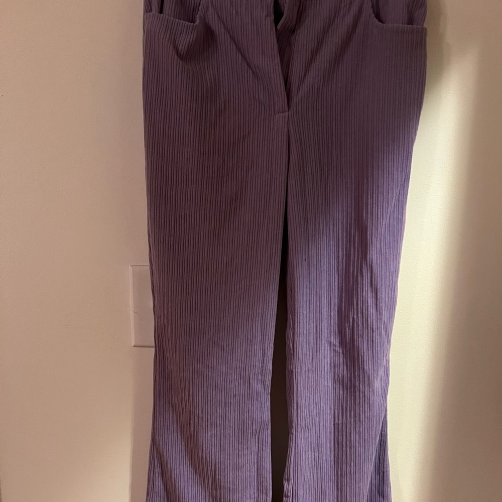 Very cute lavender corduroy flare pants